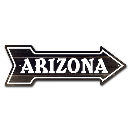 Arizona 2 Arrow Sign Funny Home Decor 30in Wide